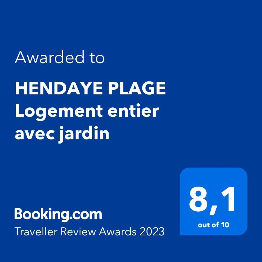 Hendaye Plage Logement Entier Avec Jardin Apartment Exterior photo